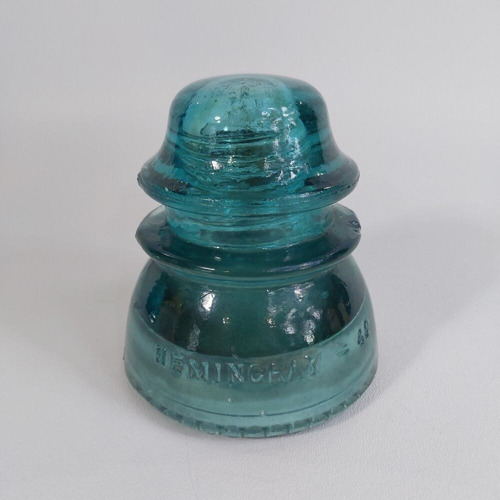 Vintage Hemingray # 42 Aqua Insulator 4" Height‎ VGC